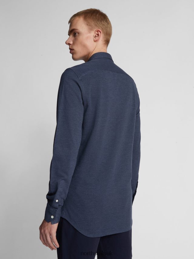 Men Navy blue Clothing 4D6N1186 North Sails PIQUE SHIRT