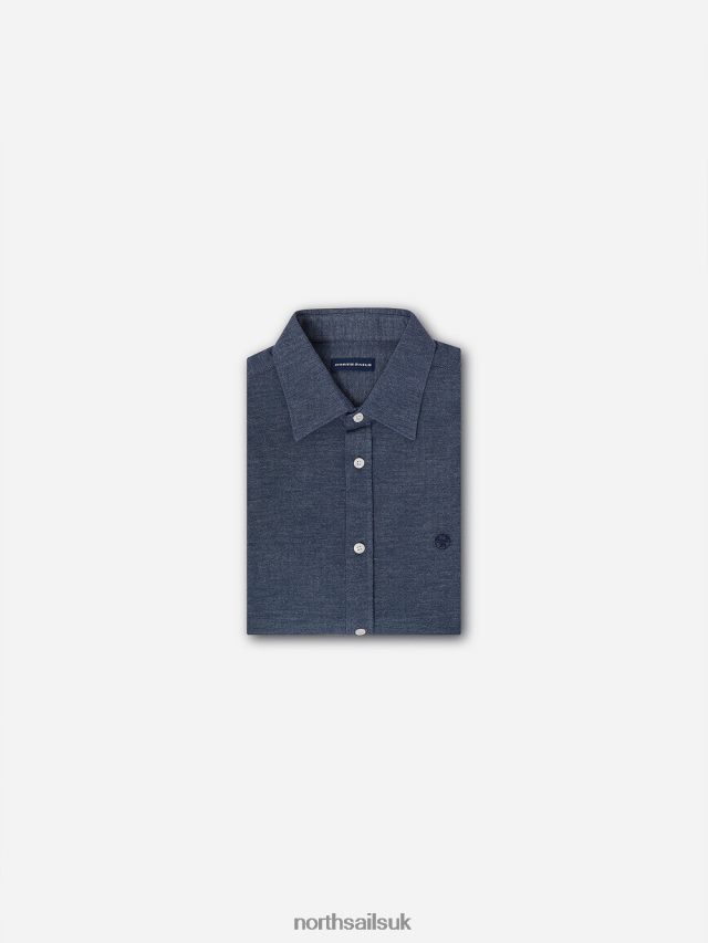 Men Navy blue Clothing 4D6N1186 North Sails PIQUE SHIRT