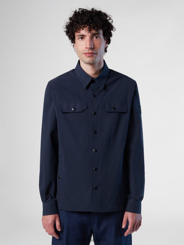 Men Navy blue Clothing 4D6N39 North Sails DOWNDRIFT OVERSHIRT