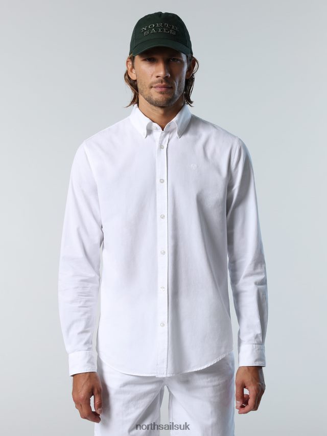 Men White Clothing 4D6N206 North Sails GABARDINE SHIRT
