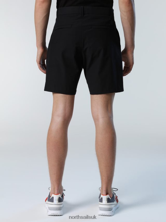 Men Black Clothing 4D6N350 North Sails COMFORT TECH CHINO SHORTS