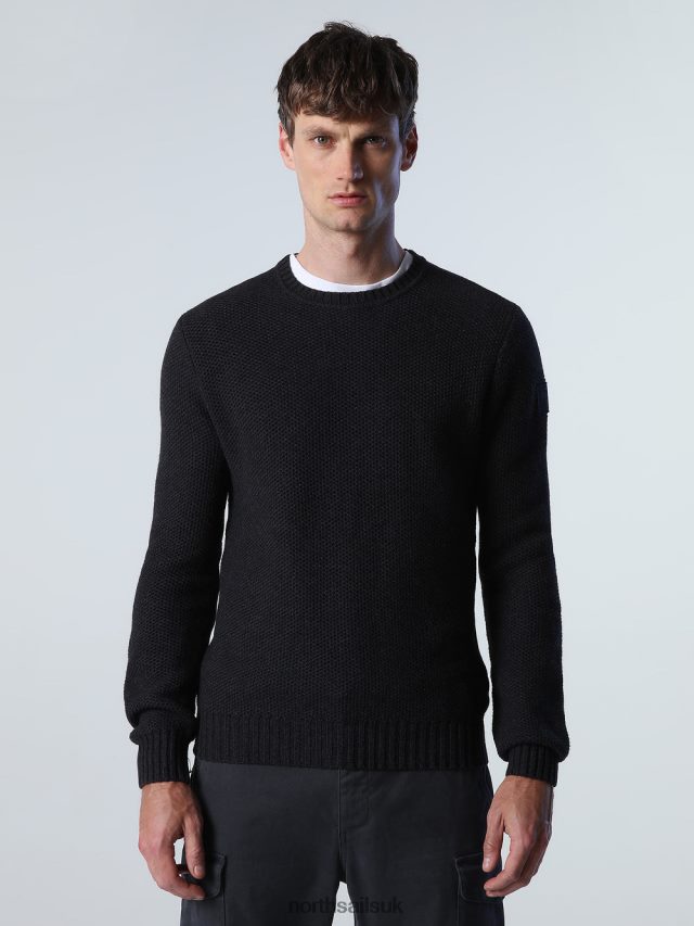 Men Asphalt melange Clothing 4D6N900 North Sails HONEYCOMB STITCH JUMPER