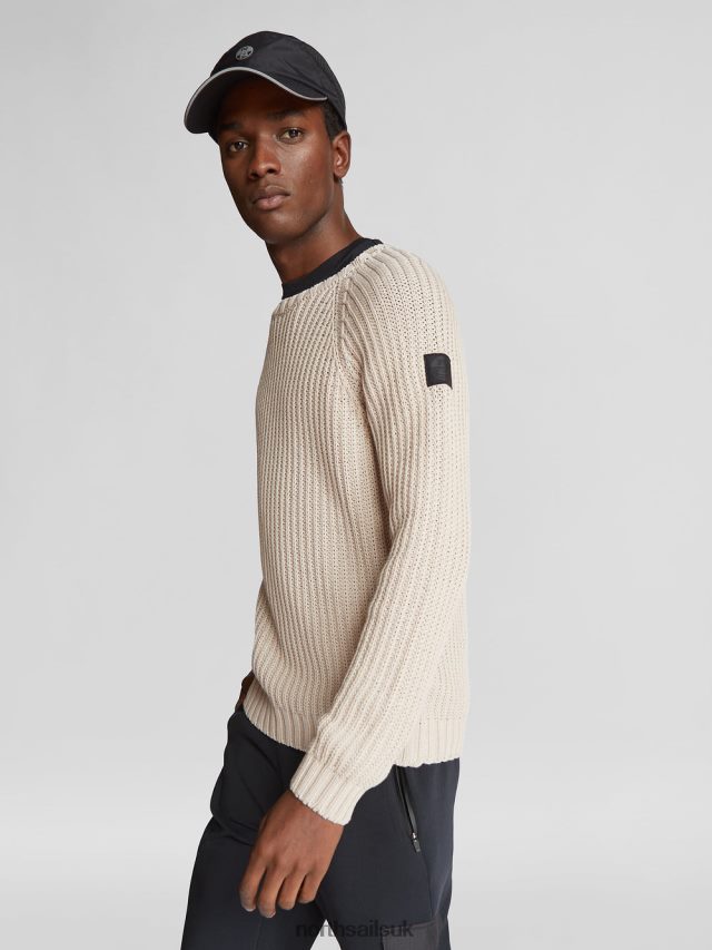 Men Beige Clothing 4D6N1102 North Sails CREW-NECK JUMPER