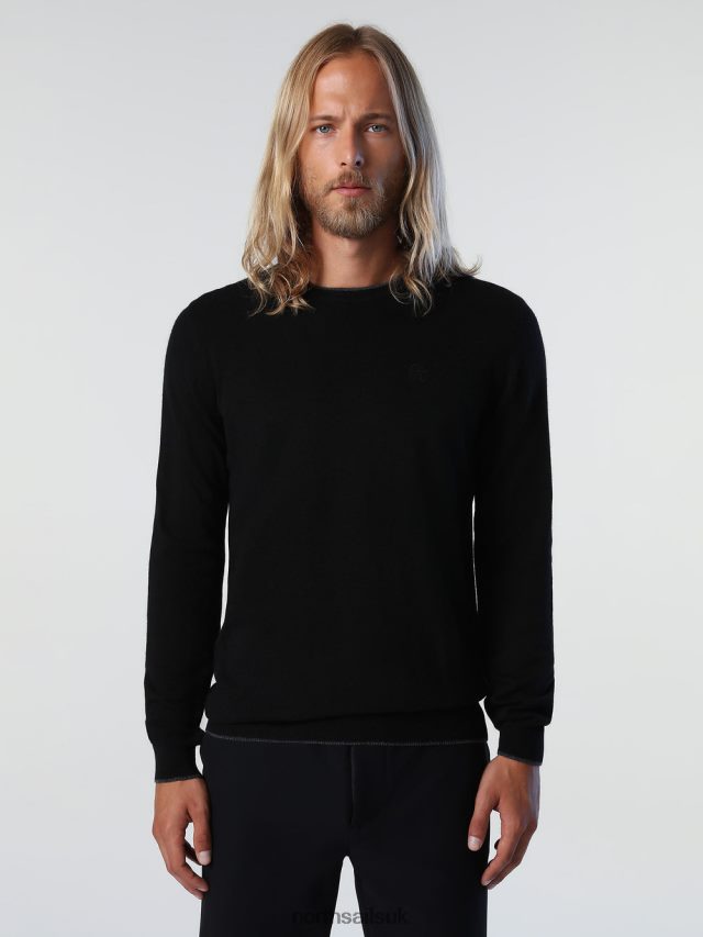 Men Black Clothing 4D6N894 North Sails ECO CASHMERE JUMPER