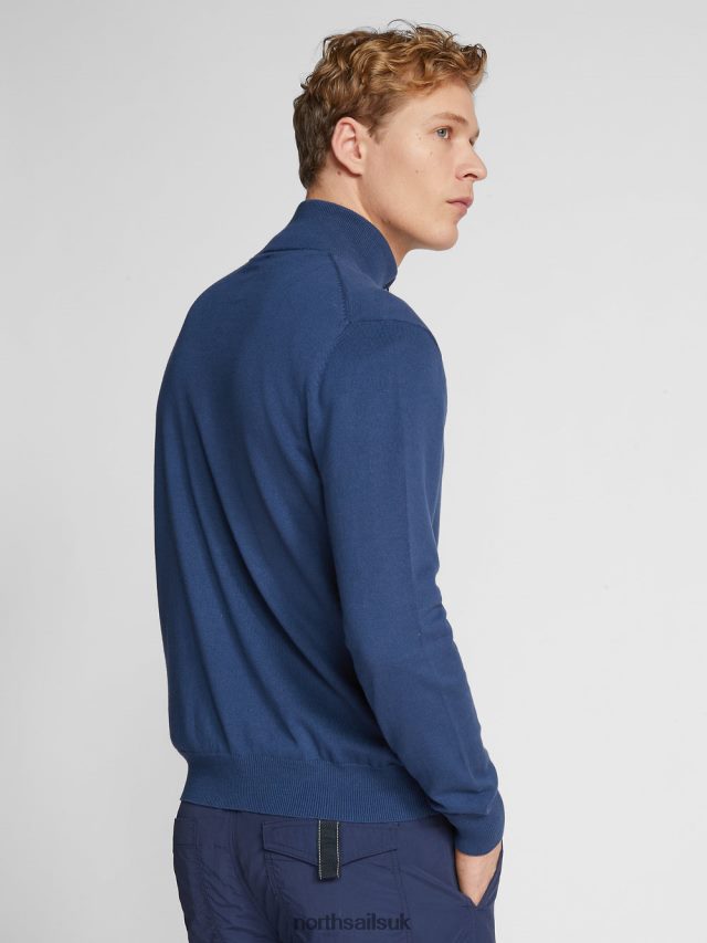 Men Dark denim Clothing 4D6N1066 North Sails HIGH-NECK CARDIGAN