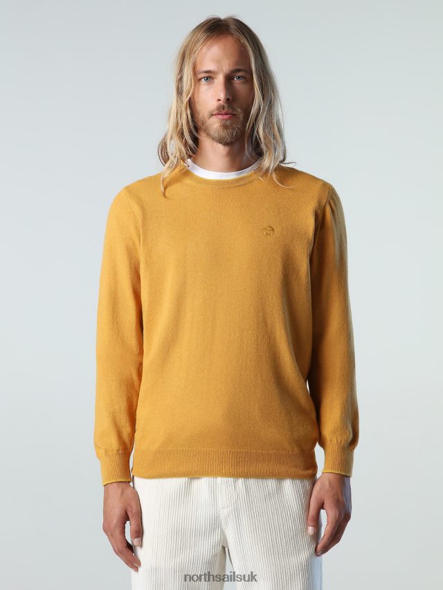Men Golden yellow Clothing 4D6N889 North Sails ECO CASHMERE JUMPER