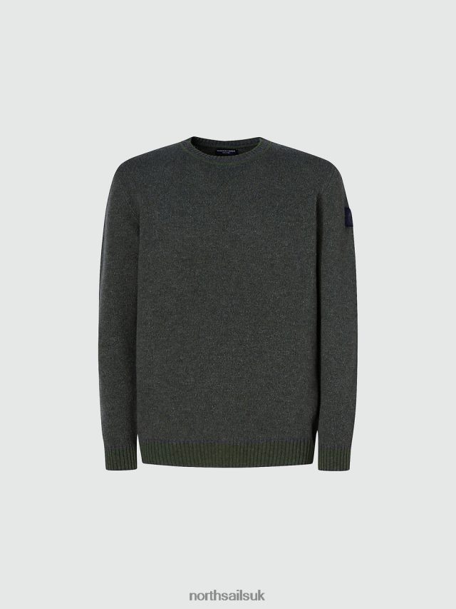 Men Ivy green Clothing 4D6N989 North Sails RECYCLED WOOL JUMPER