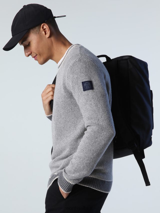 Men Medium grey melange Clothing 4D6N991 North Sails RECYCLED WOOL JUMPER