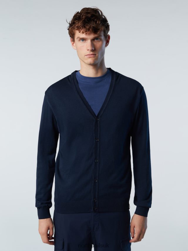 Men Navy blue Clothing 4D6N240 North Sails ORGANIC COTTON CARDIGAN