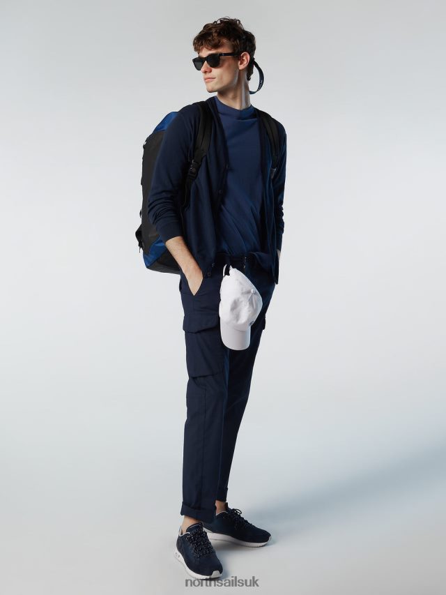 Men Navy blue Clothing 4D6N240 North Sails ORGANIC COTTON CARDIGAN