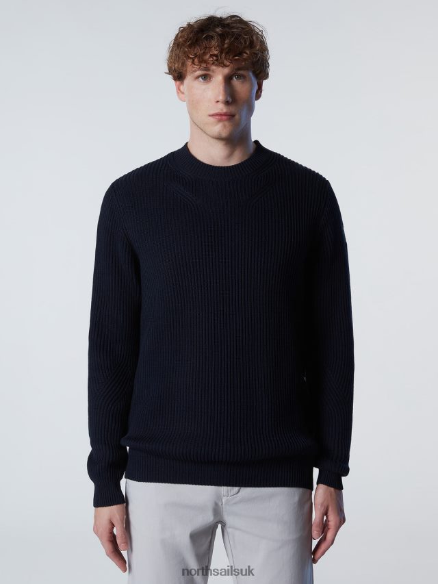 Men Navy blue Clothing 4D6N248 North Sails RIBBED CREW-NECK