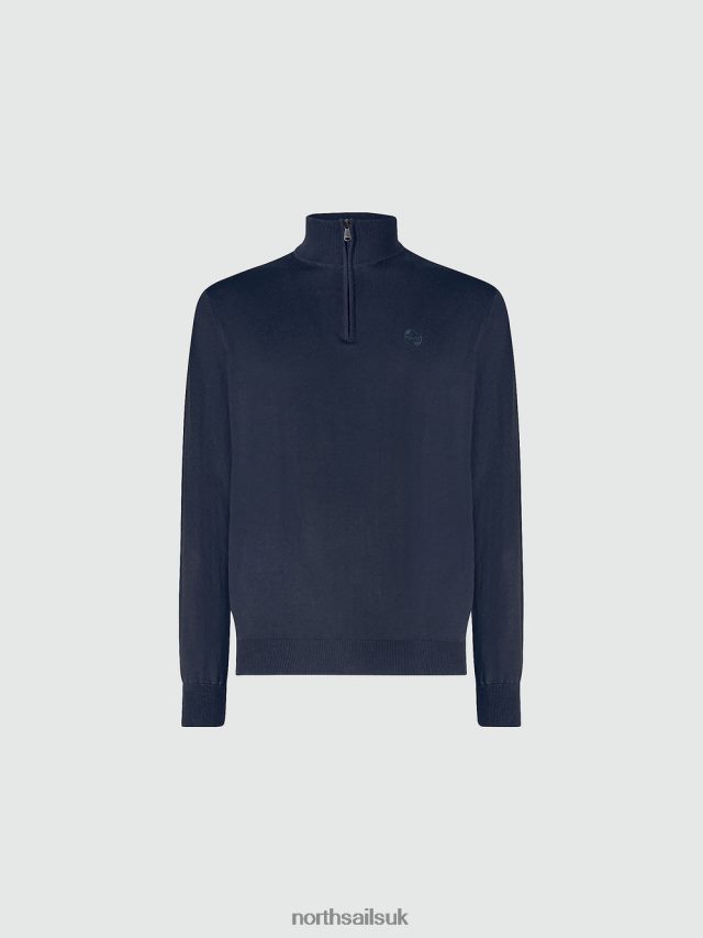 Men Navy blue Clothing 4D6N731 North Sails HALF-ZIP JUMPER