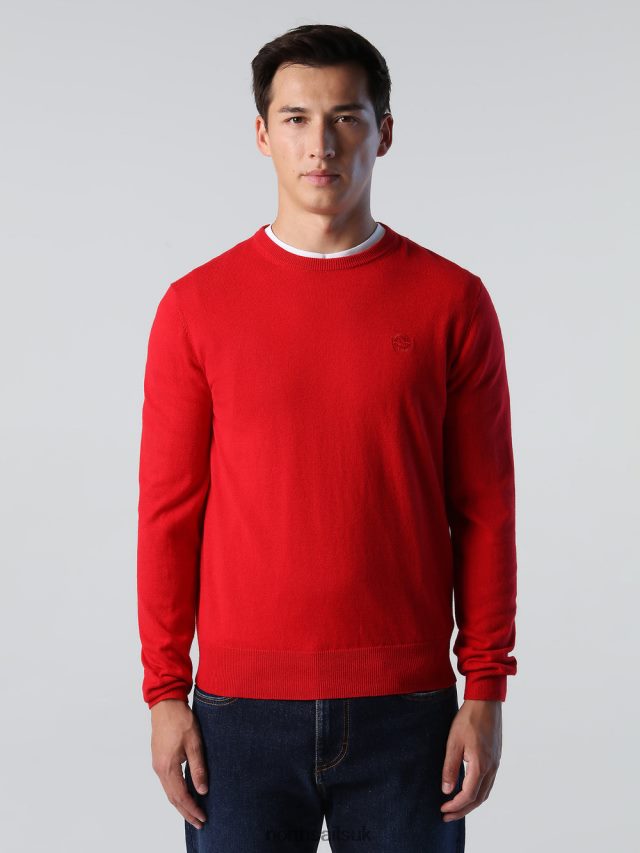 Men Red Clothing 4D6N903 North Sails CREW-NECK JUMPER NEW