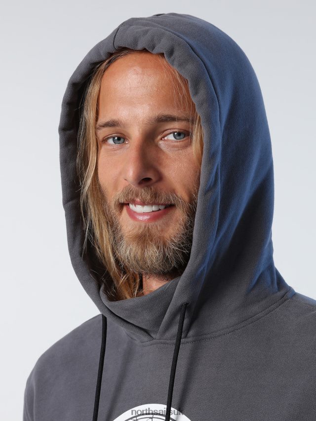 Men Asphalt Clothing 4D6N1016 North Sails PRINTED HOODIE