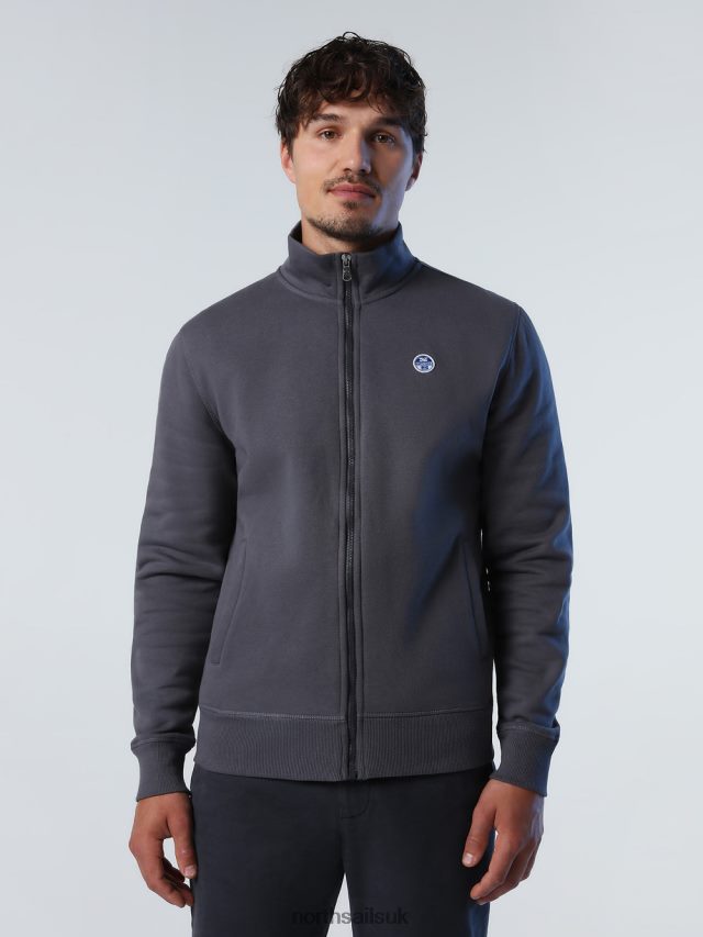 Men Asphalt Clothing 4D6N828 North Sails ZIP SWEATSHIRT