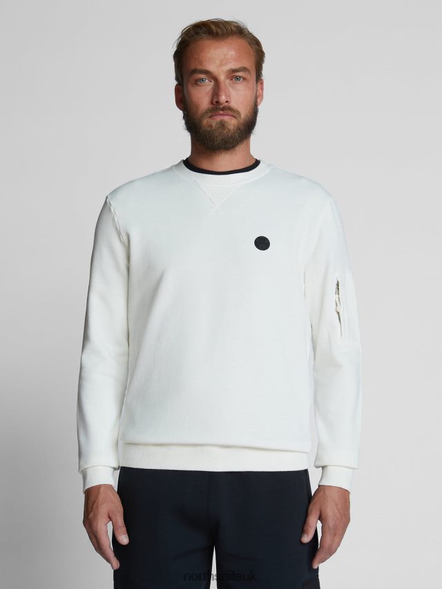 Men Blanc Clothing 4D6N1235 North Sails CREW-NECK SWEATSHIRT