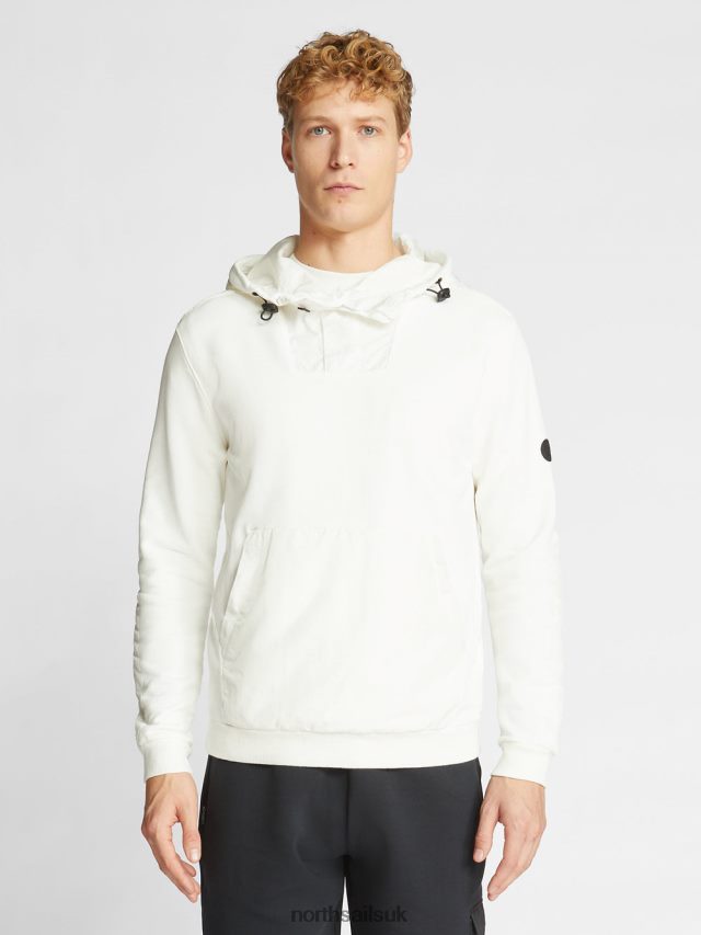 Men Blanc Clothing 4D6N1243 North Sails HOODED SWEATSHIRT