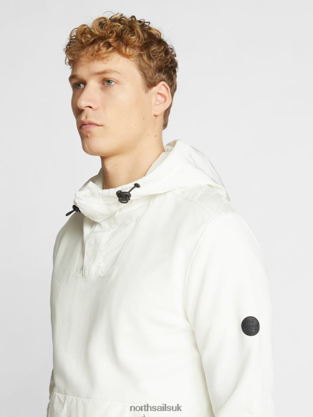 Men Blanc Clothing 4D6N1243 North Sails HOODED SWEATSHIRT