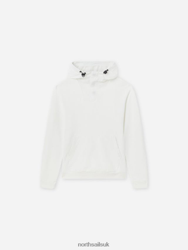 Men Blanc Clothing 4D6N1243 North Sails HOODED SWEATSHIRT