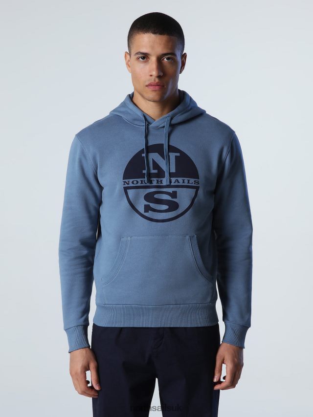 Men China blue Clothing 4D6N786 North Sails LOGO HOODIE