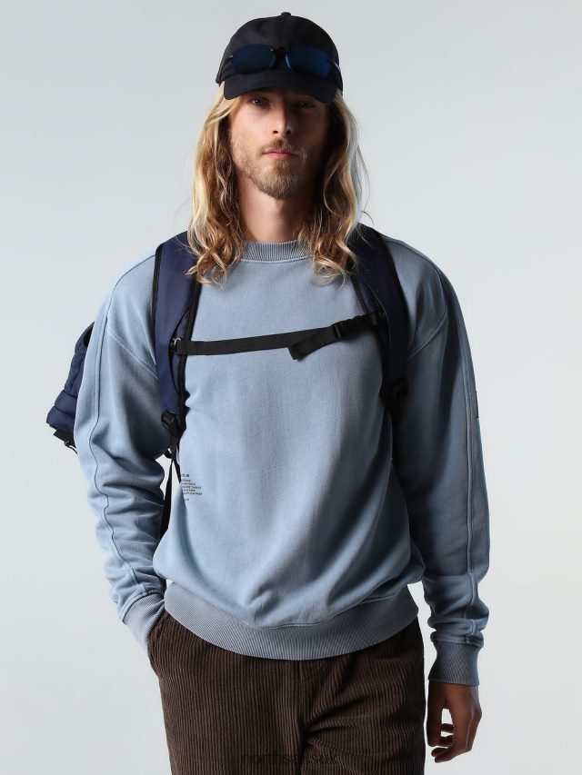 Men China blue Clothing 4D6N918 North Sails SWEATSHIRT WITH MINERAL DYE