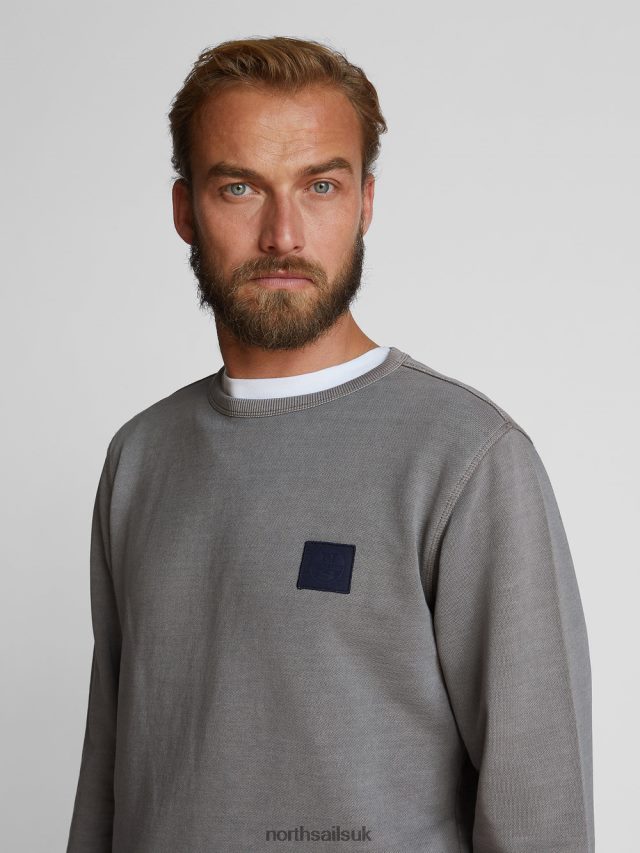 Men Grey Clothing 4D6N1283 North Sails CREW-NECK SWEATSHIRT