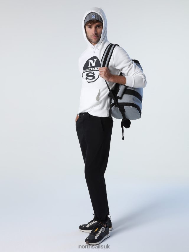 Men Marshmallow Clothing 4D6N784 North Sails LOGO HOODIE