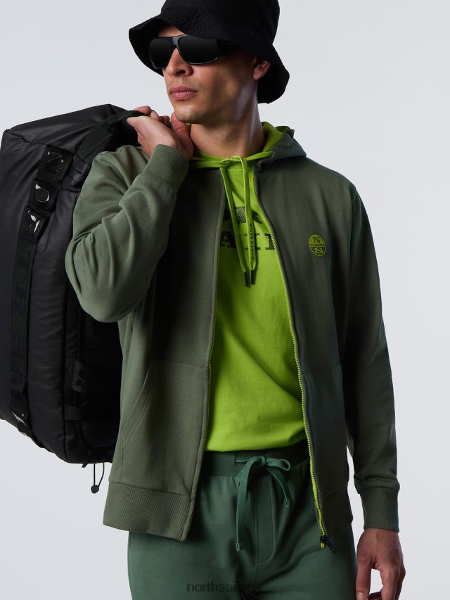 Men Military green Clothing 4D6N282 North Sails FULL-ZIP HOODIE