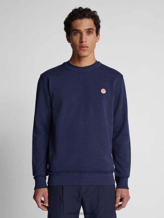 Men Navy blue Clothing 4D6N1117 North Sails SWEATSHIRT WITH PRINT