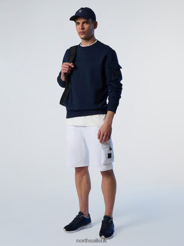 Men Navy blue Clothing 4D6N273 North Sails SWEATSHIRT WITH POCKET