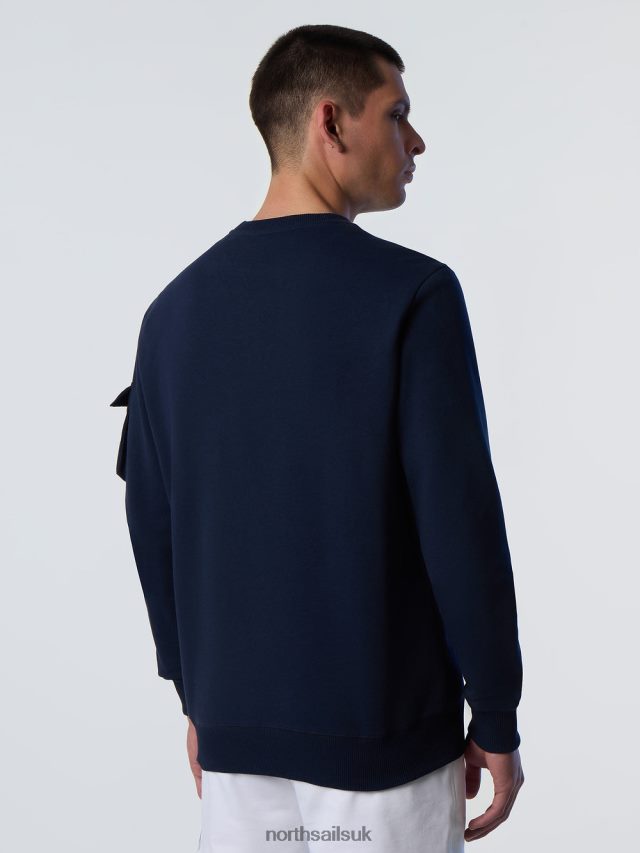 Men Navy blue Clothing 4D6N273 North Sails SWEATSHIRT WITH POCKET