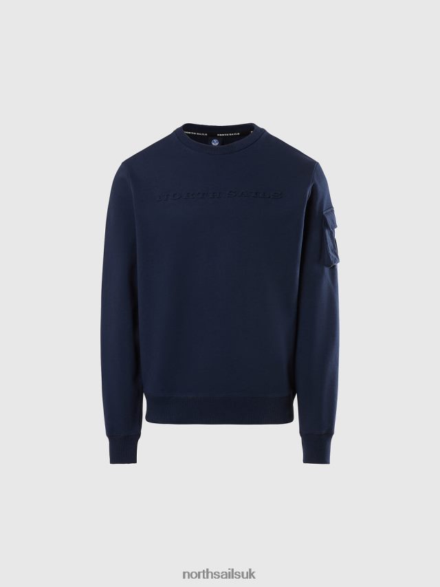 Men Navy blue Clothing 4D6N273 North Sails SWEATSHIRT WITH POCKET