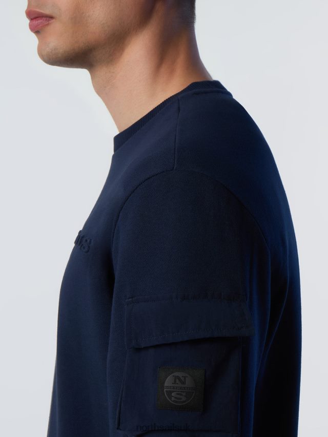 Men Navy blue Clothing 4D6N273 North Sails SWEATSHIRT WITH POCKET