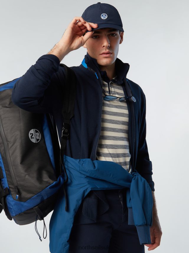 Men Navy blue Clothing 4D6N288 North Sails FULL-ZIP SWEATSHIRT