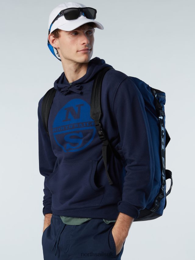 Men Navy blue Clothing 4D6N299 North Sails MAXI LOGO HOODIE