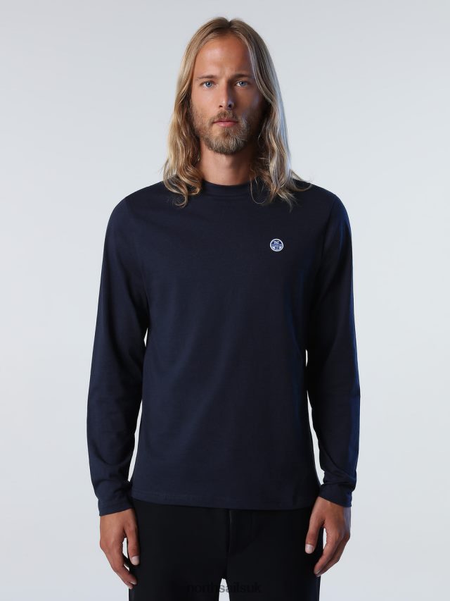 Men Navy blue Clothing 4D6N304 North Sails LONG-SLEEVED TOP WITH LOGO