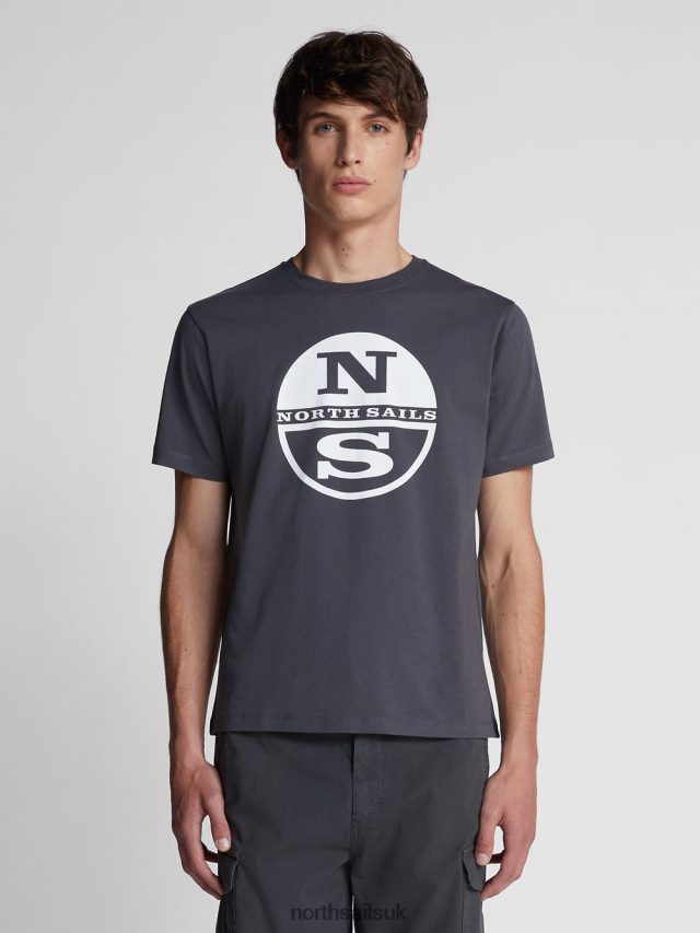 Men Asphalt Clothing 4D6N1138 North Sails T-SHIRT WITH MAXI LOGO