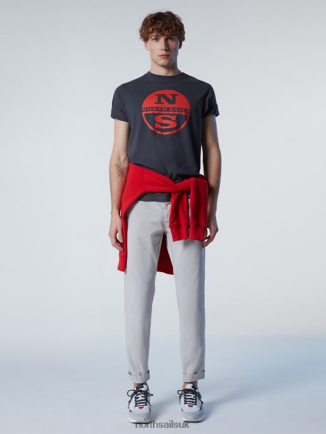 Men Asphalt Clothing 4D6N182 North Sails T-SHIRT WITH MAXI LOGO PRINT