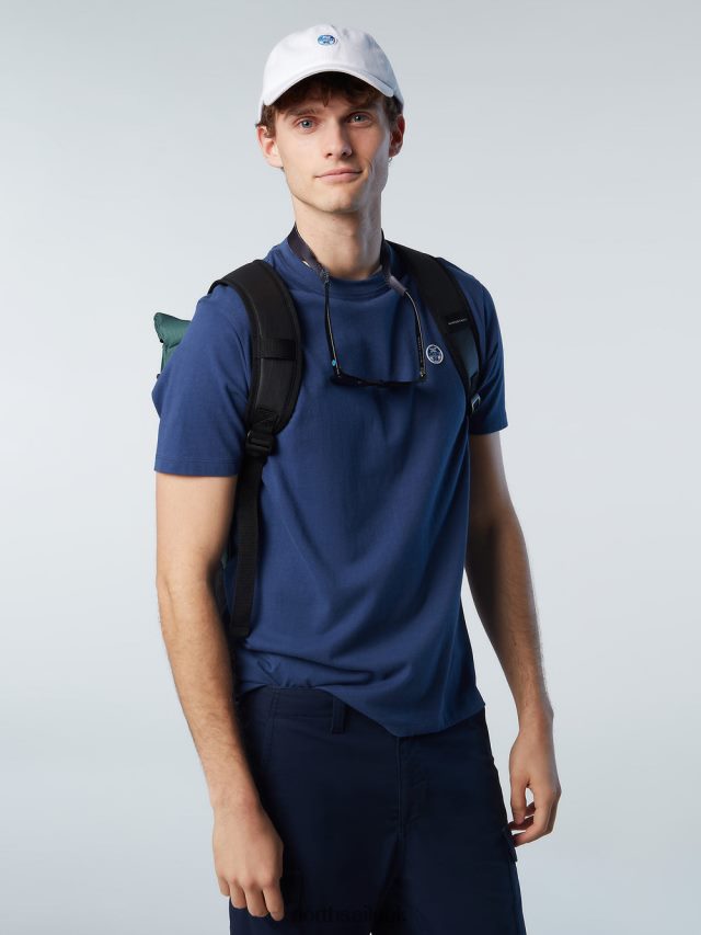 Men Dark denim Clothing 4D6N197 North Sails T-SHIRT WITH FELT PATCH