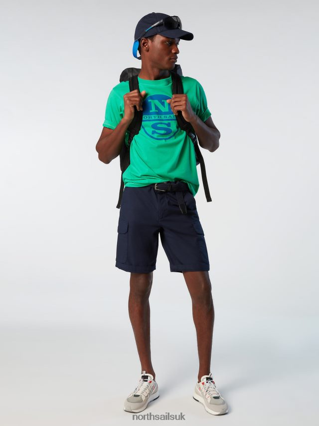 Men Garden green Clothing 4D6N172 North Sails T-SHIRT WITH MAXI LOGO PRINT