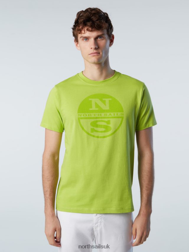 Men Lime Clothing 4D6N173 North Sails T-SHIRT WITH MAXI LOGO PRINT