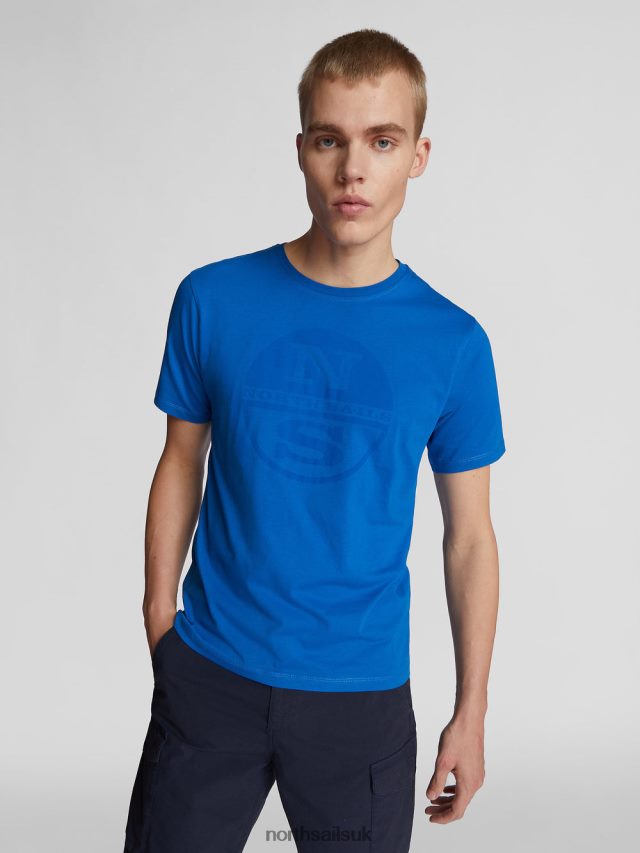 Men Snorkel blue Clothing 4D6N1135 North Sails T-SHIRT WITH MAXI LOGO