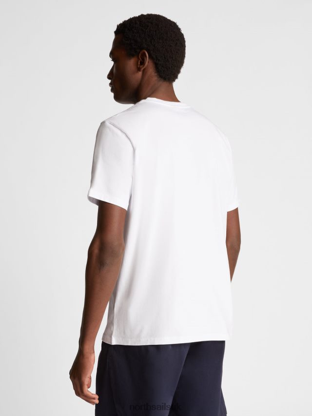 Men White Clothing 4D6N1265 North Sails LONG-SLEEVED T-SHIRT