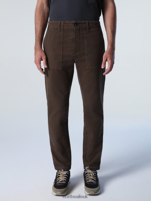 Men Cocoa Clothing 4D6N833 North Sails RECYCLED COTTON TROUSERS