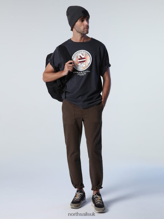 Men Cocoa Clothing 4D6N833 North Sails RECYCLED COTTON TROUSERS