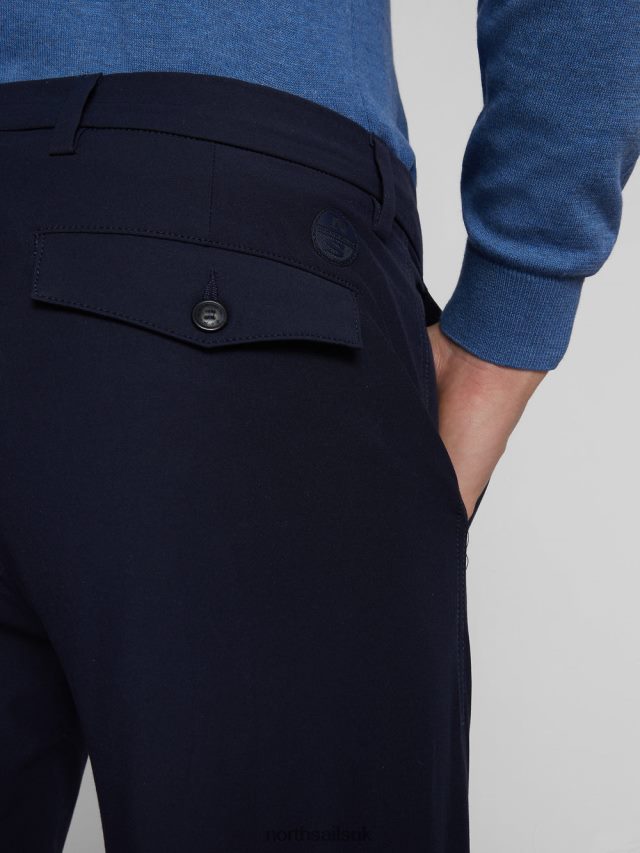 Men Navy blue Clothing 4D6N1040 North Sails ORGANIC COTTON TROUSERS