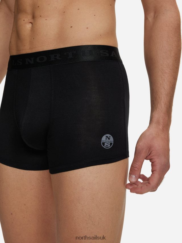 Men Black Clothing 4D6N500 North Sails BAMBOO BOXERS