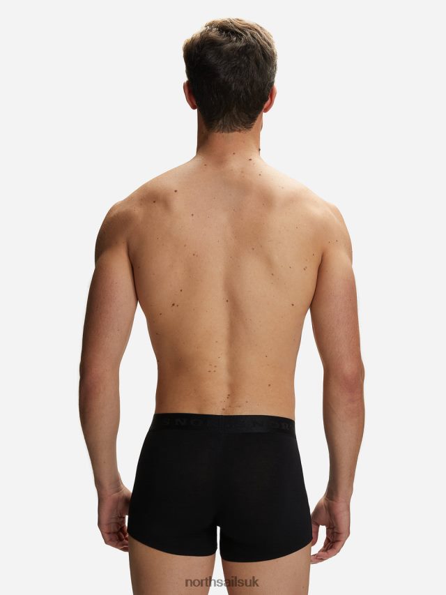 Men Black Clothing 4D6N500 North Sails BAMBOO BOXERS