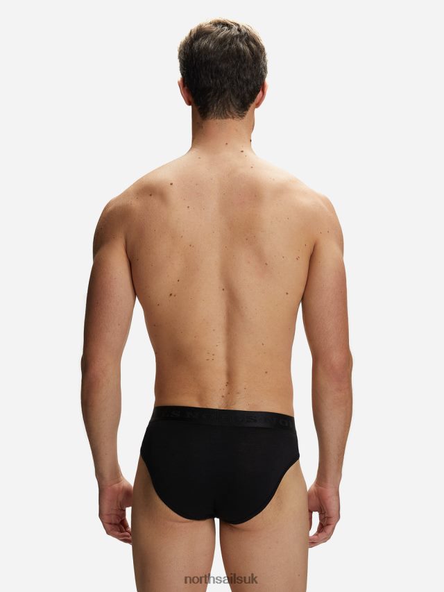 Men Black Clothing 4D6N507 North Sails BAMBOO BRIEFS