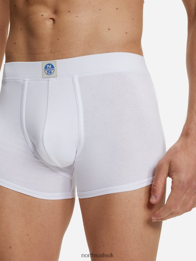 Men White Clothing 4D6N487 North Sails ORGANIC COTTON BOXERS